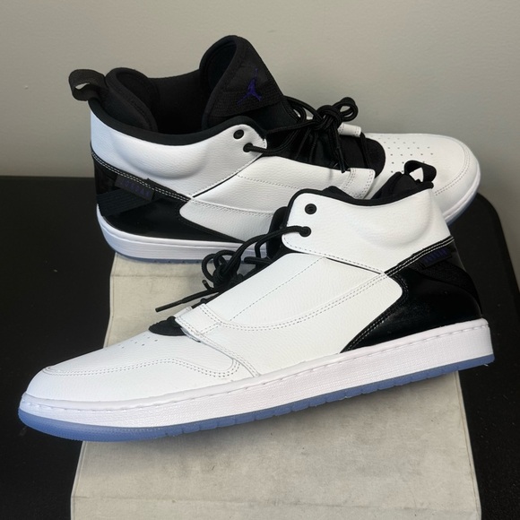 Nike Jordan Fadeaway Men's Sneakers AO1329-100 , size 14, black and white, NWOT - Picture 6 of 15